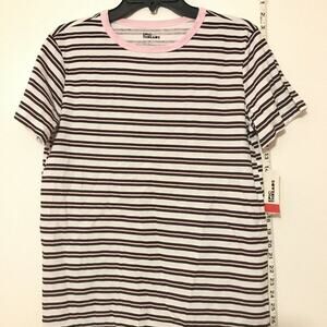 NWT Epic Threads Striped T-Shirt Short Sleeve Size Large